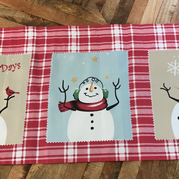 Snowman table runner - Picture 7 of 9